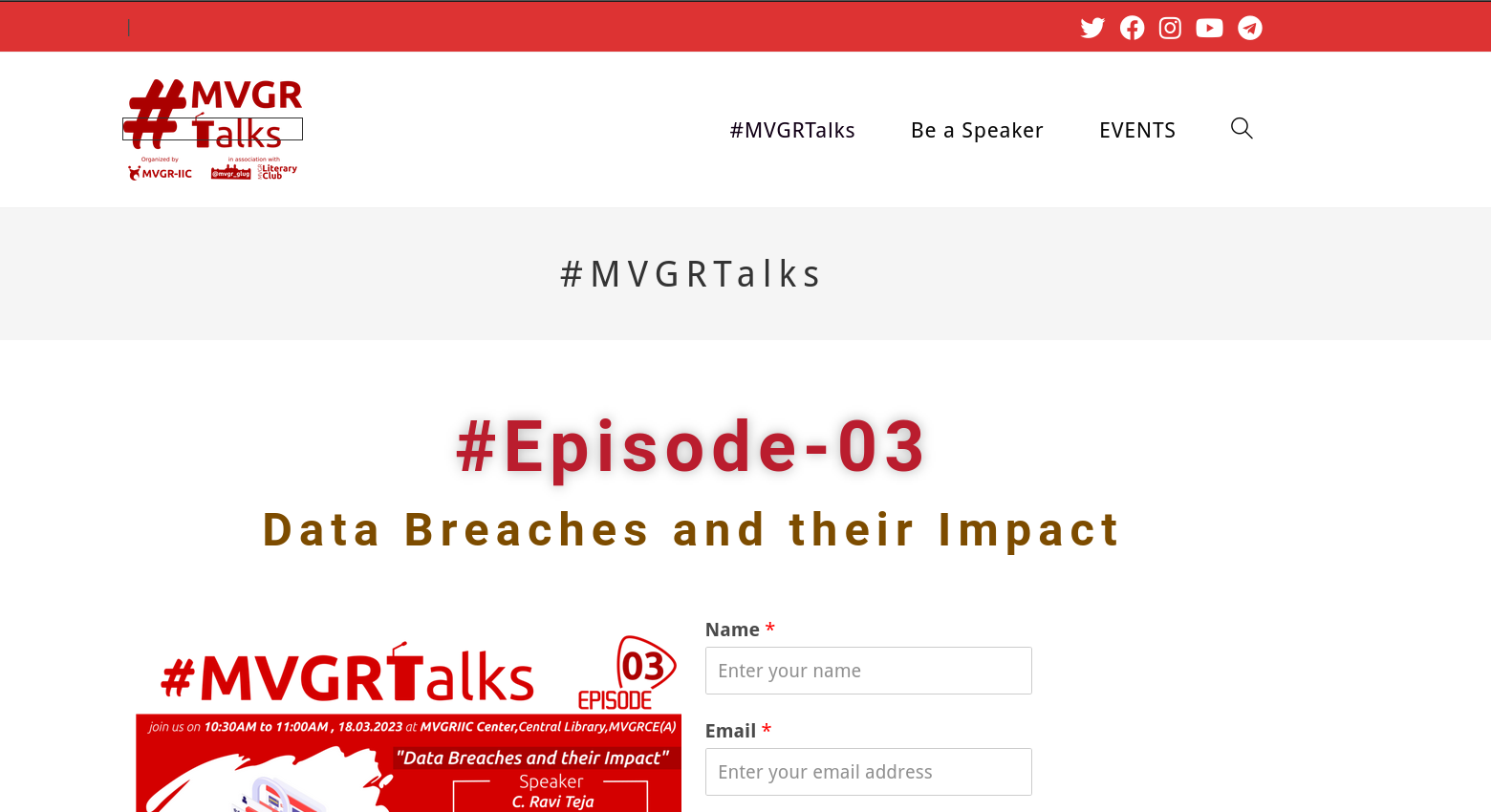 MVGR Talks